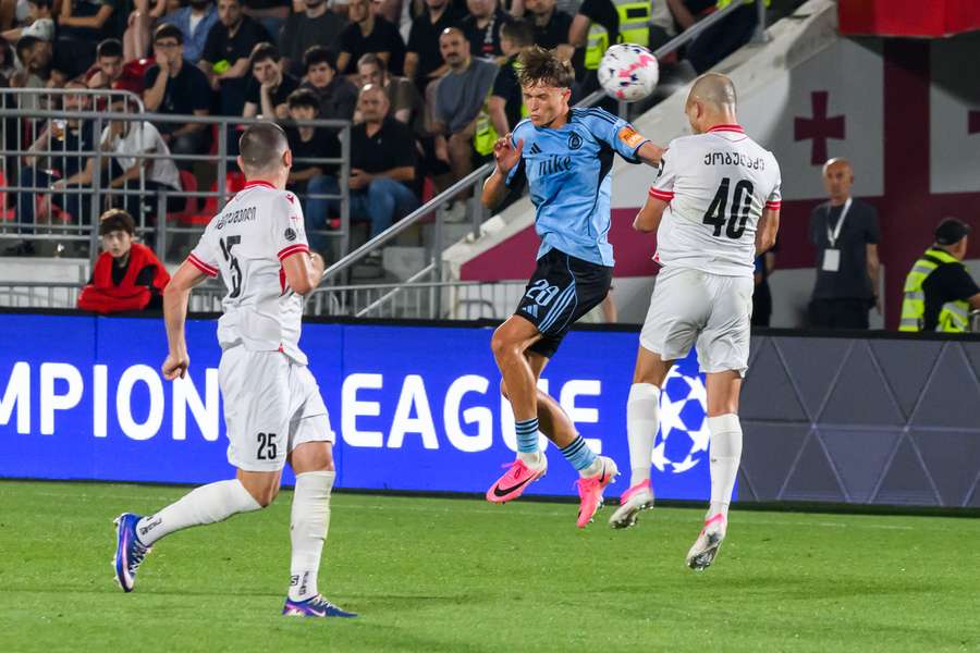 Maroš počas prvého zápasu 2. predkola Ligy majstrov. Maroš počas prvého zápasu 2. predkola Ligy majstrov.