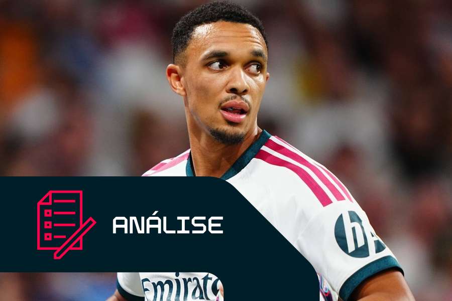 Trent Alexander-Arnold, do Real Madrid, durante o jogo frente ao Villarreal Trent Alexander-Arnold, do Real Madrid, durante o jogo frente ao Villarreal