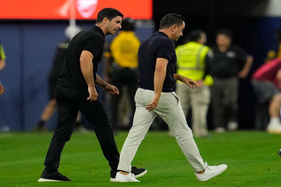 Xavi e Arteta nos Estados Unidos 