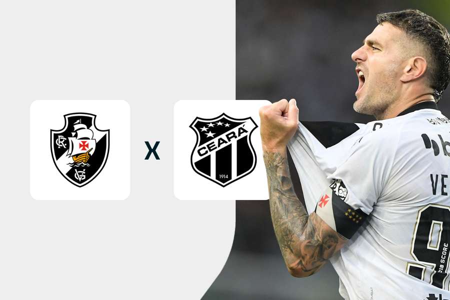 Vasco x Ceará, domingo, às 20h30