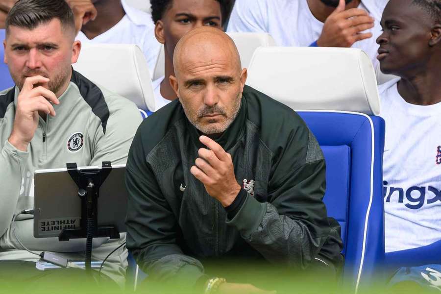 Maresca no banco do Chelsea
