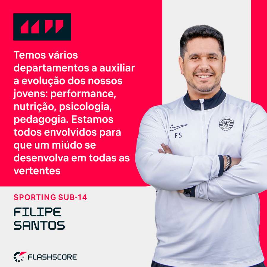 Filipe Santos trabalha na Academia de Alcochete