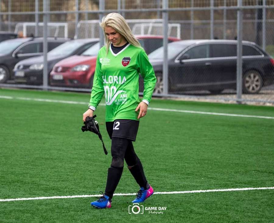 Vanessa Boloș, în echipamentul echipei CS Gloria 2018 Bistrița