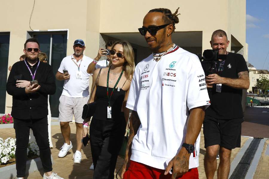 Lewis Hamilton arrives ahead of Grand Prix  