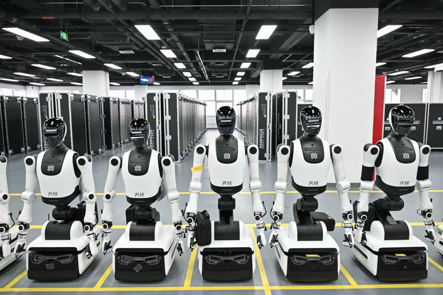 Preparação de robôs em Pequim