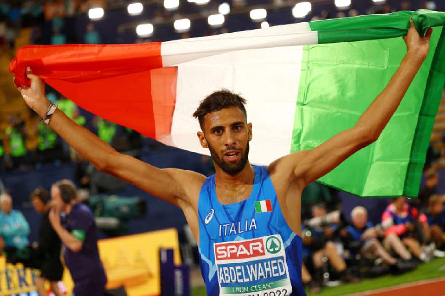 Italy's Abdelwahed celebrates a win 