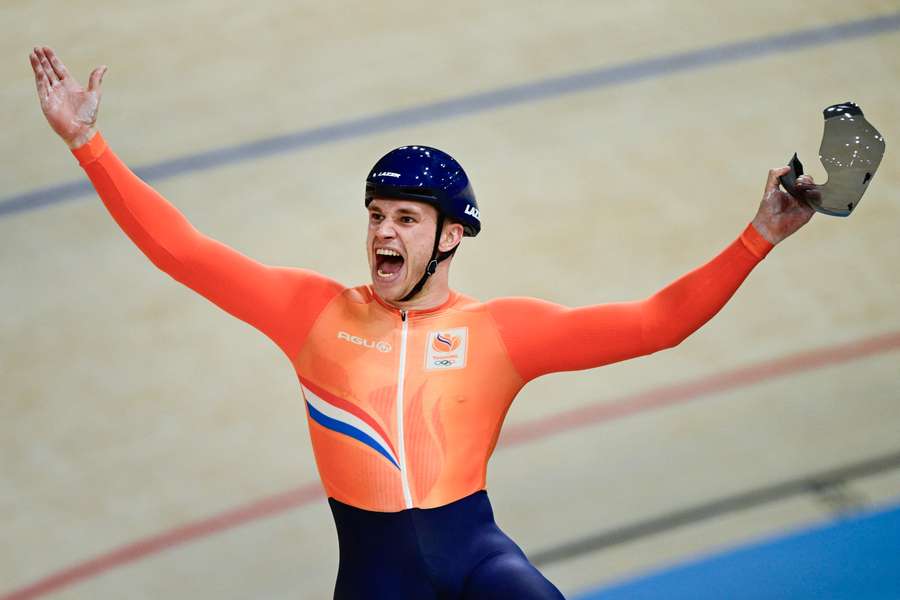 Harrie Lavreysen heeft zijn vierde olympische gouden medaille binnen