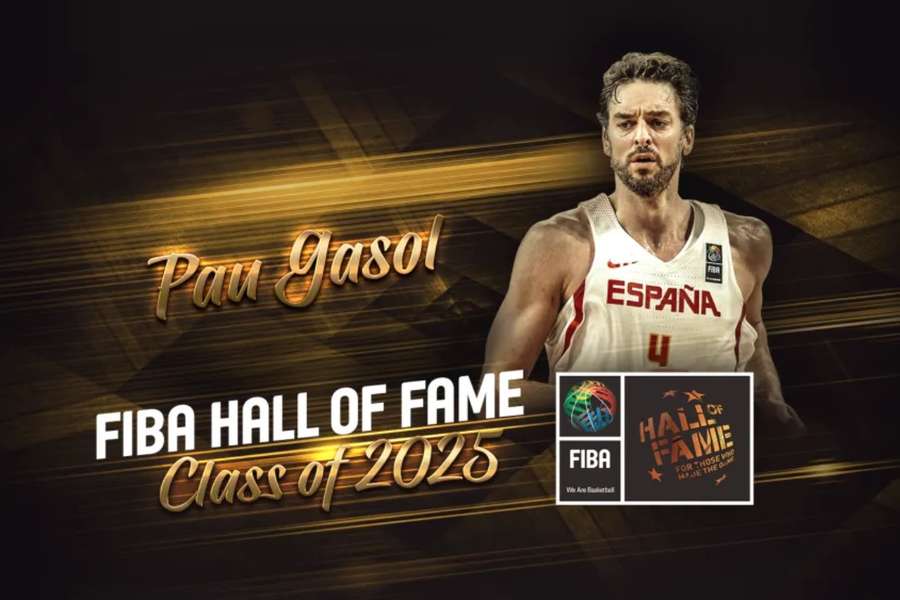 Pau Gasol, nuevo miembro del Salón de la Fama de la FIBA