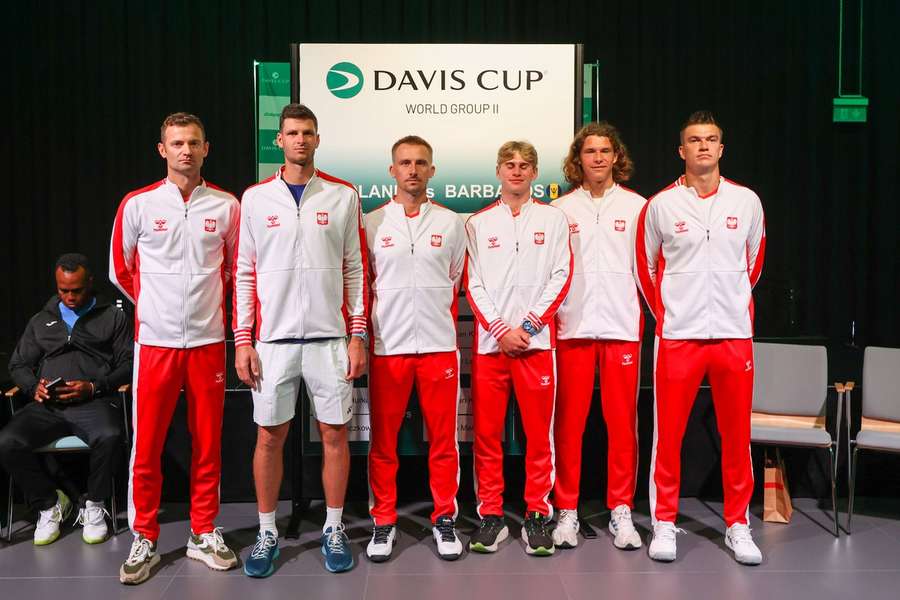 Zwycięska drużyna Polski we wrześniowych rozgrywkach Pucharu Davisa