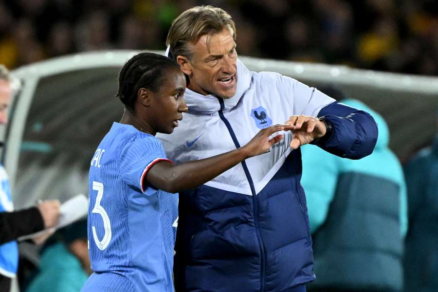 Vicki Becho avec Hervé Renard