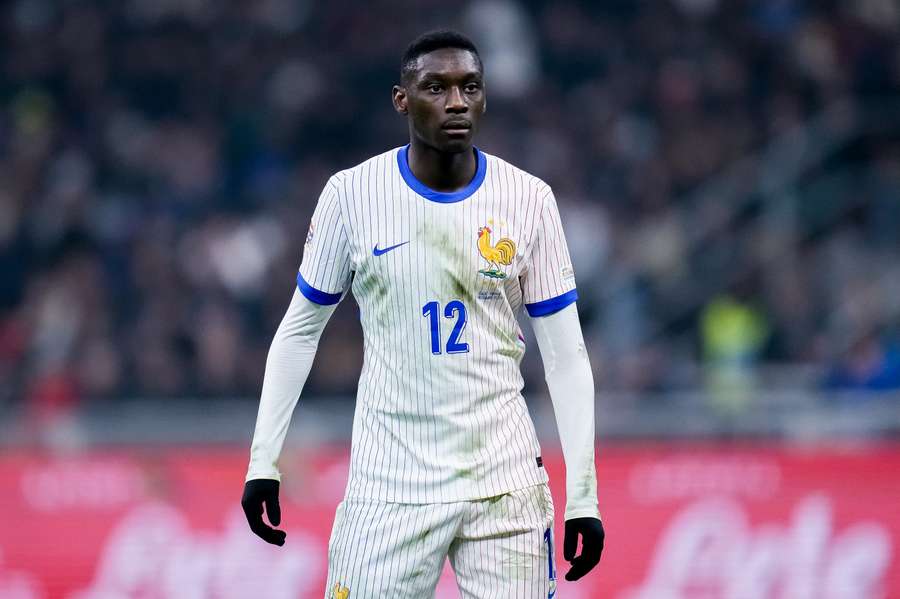 Randal Kolo Muani avec l'équipe de France en novembre dernier.