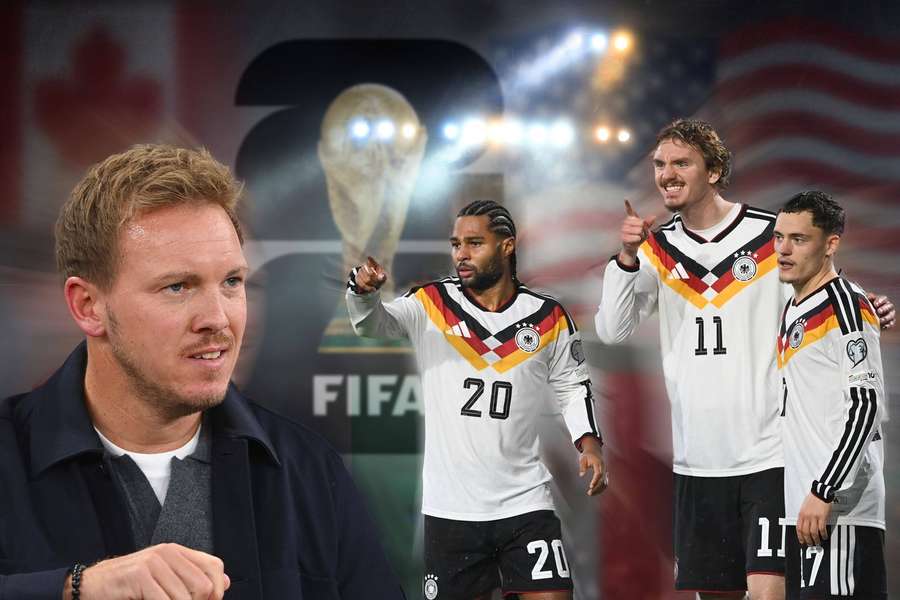 Nagelsmann (l.) soll das DFB-Team ohne Umweg zur WM führen Nagelsmann (l.) soll das DFB-Team ohne Umweg zur WM führen