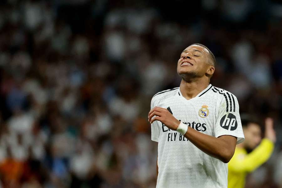 Kylian Mbappé jogou pelo Real Madrid no fim de semana