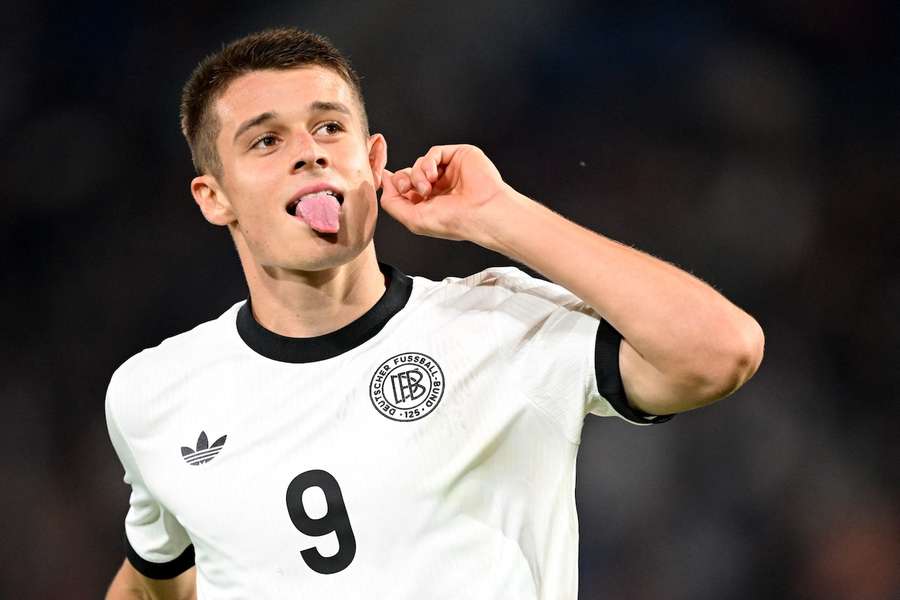 Nicolo Tresoldi jubelt derzeit (noch) für die deutsche U21-Auswahl.