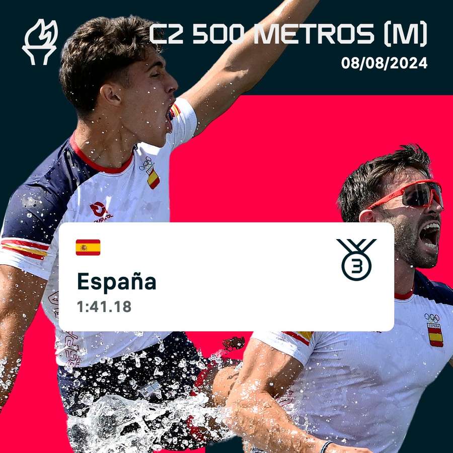 Moreno y Domínguez son de bronce