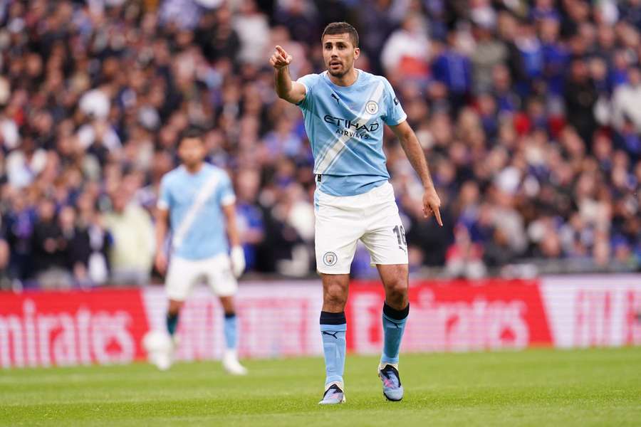 Rodri, en uno de sus últimos partidos con el City la pasada temporada Rodri, en uno de sus últimos partidos con el City la pasada temporada