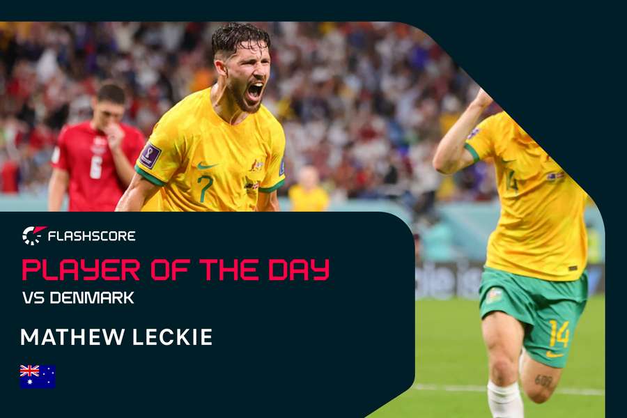 Wednesday's player of the day: Leckie charges Australia to last 16