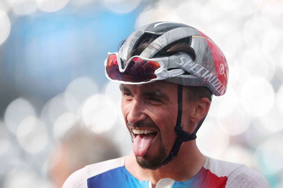 Julian Alaphilippe nos Jogos Olímpicos de 2024.