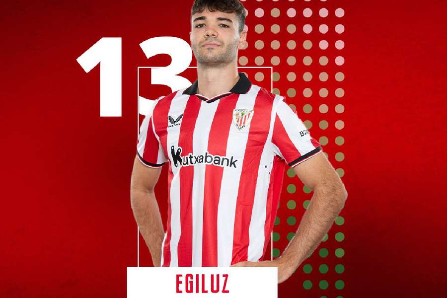 Unai Egiluz lucirá el 13 cuando pueda volver a jugar