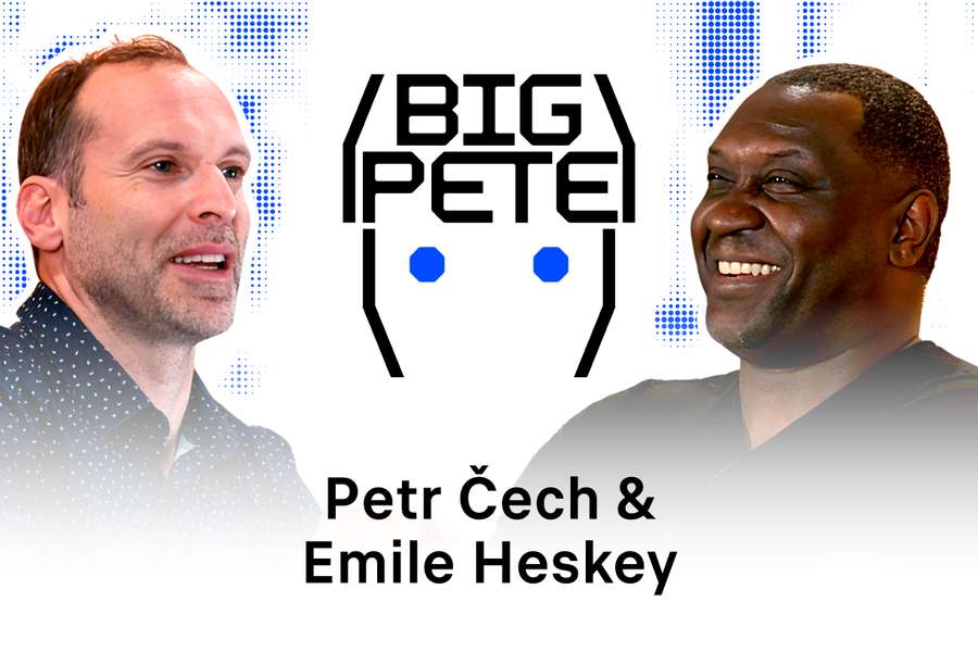Emile Heskey was the next guest of Petr Čech.