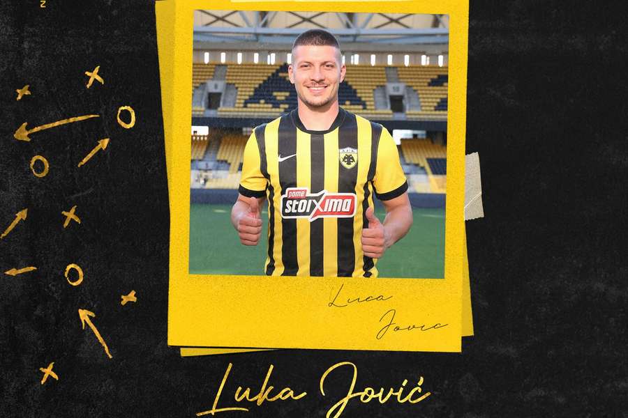 Oficjalnie: Luka Jovic, były zawodnik Benficy, podpisuje kontrakt z AEK Ateny