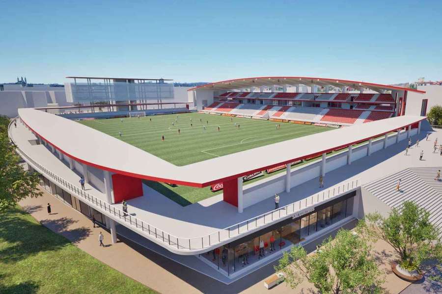O projeto do novo estádio do Salgueiros