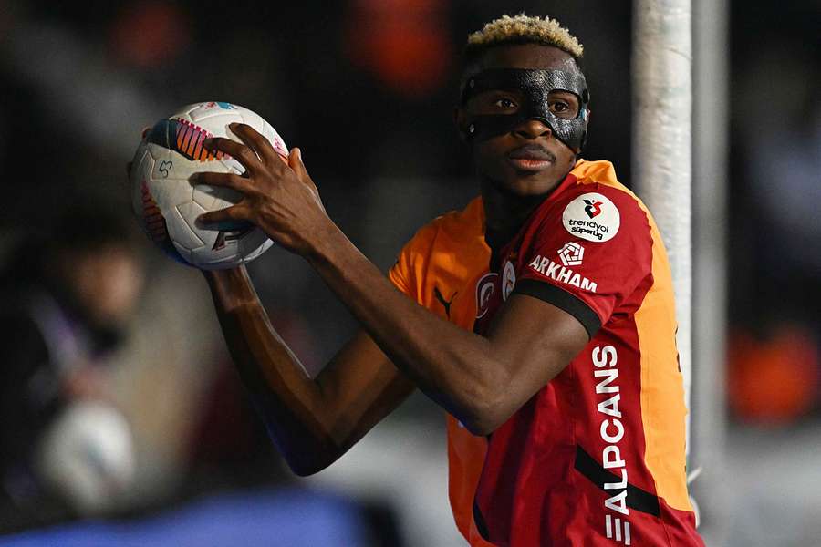 Victor Osimhen lors de son dernier match avec Galatasaray.