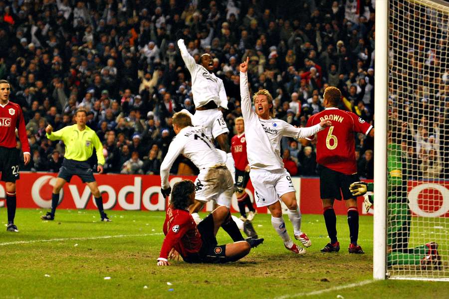 A festa dos jogadores do Copenhaga em 2006