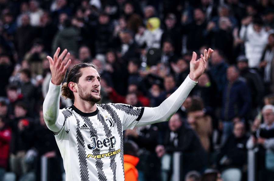 Fem gange har Adrien Rabiot nettet i denne sæson. Tre gange i Serie A og to gange i Champions League.