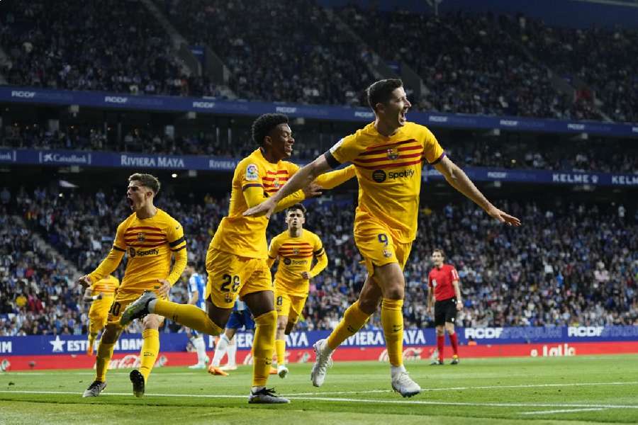 Barcelona won the Spanish league title in style on Sunday