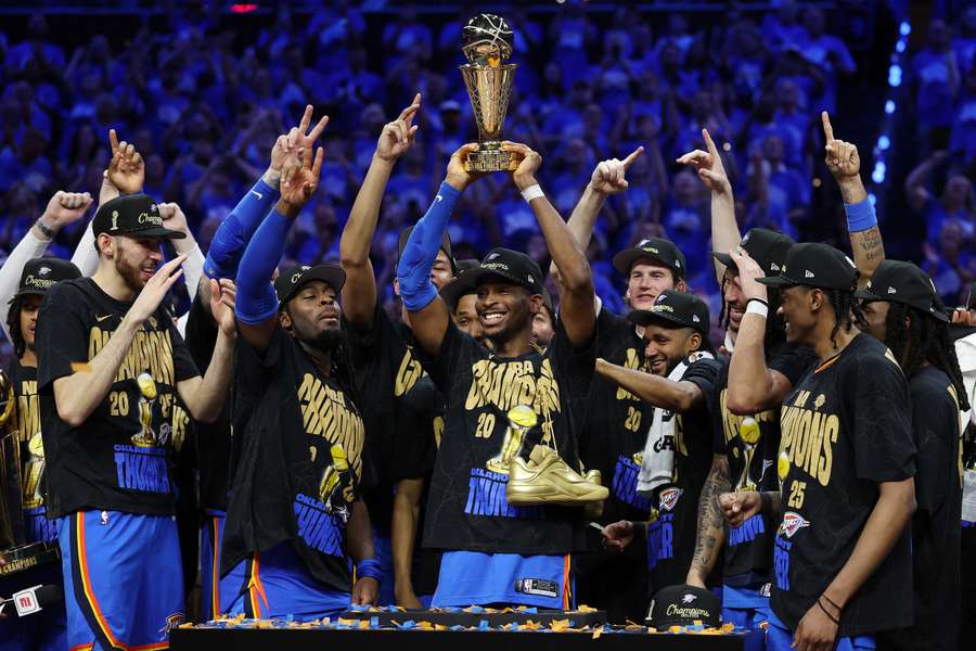 The Oklahoma City Thunder look to defend their NBA title. The Oklahoma City Thunder look to defend their NBA title.