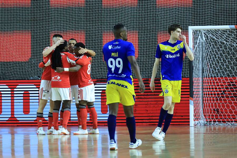 A festa dos jogadores do Benfica em Gondomar