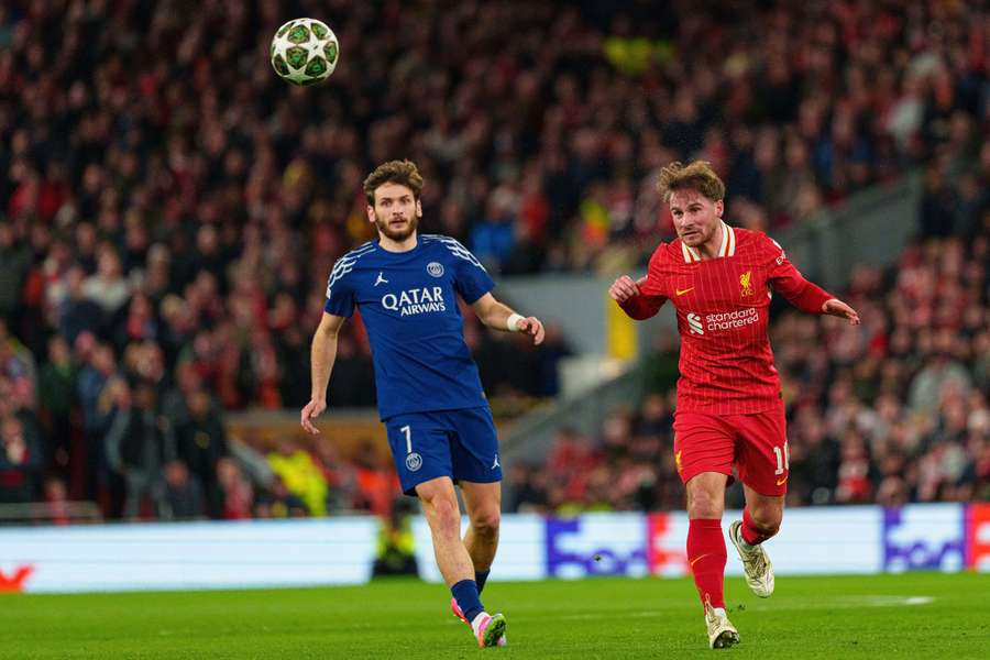 Kvaratskhelia del PSG sarà uno degli osservati speciali da parte del Liverpool nella doppia sfida dei quarti di finale di Champions Kvaratskhelia del PSG sarà uno degli osservati speciali da parte del Liverpool nella doppia sfida dei quarti di finale di Champions