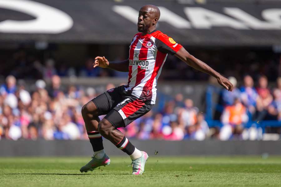 Yoane Wissa during the Premier League match between Ipswich Town and Brentford 