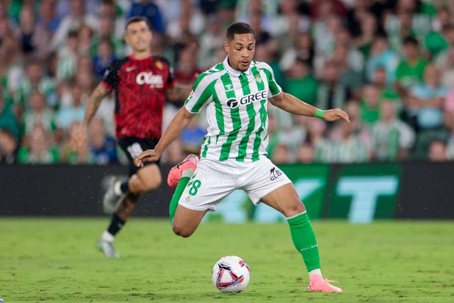 Vítor Roque durante o jogo contra o Maiorca