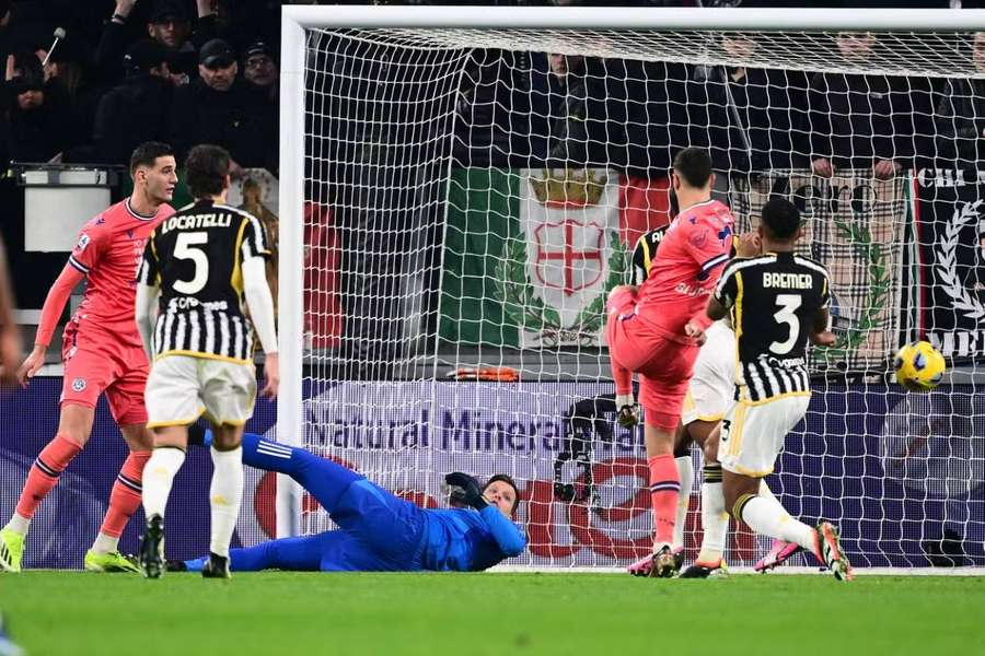 Juventus perdeu em casa para a Udinese