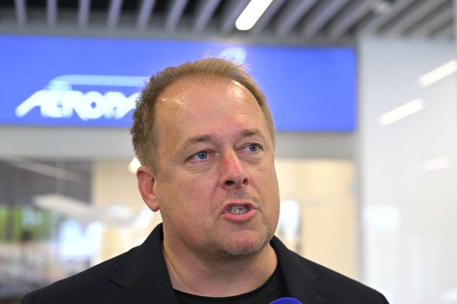 David Trunda po příletu z Faerských ostrovů.