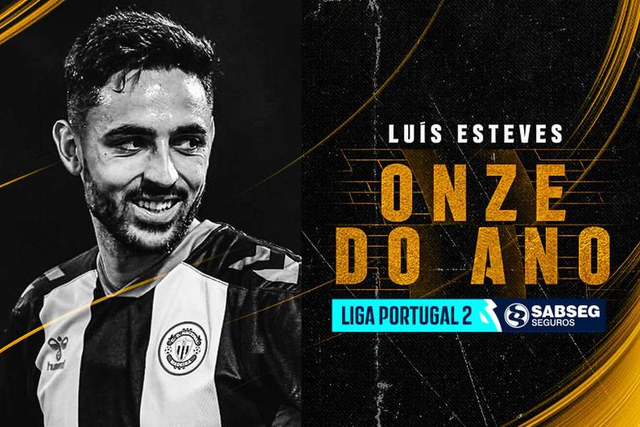 Luís Esteves participou em 33 partidas da Liga 2