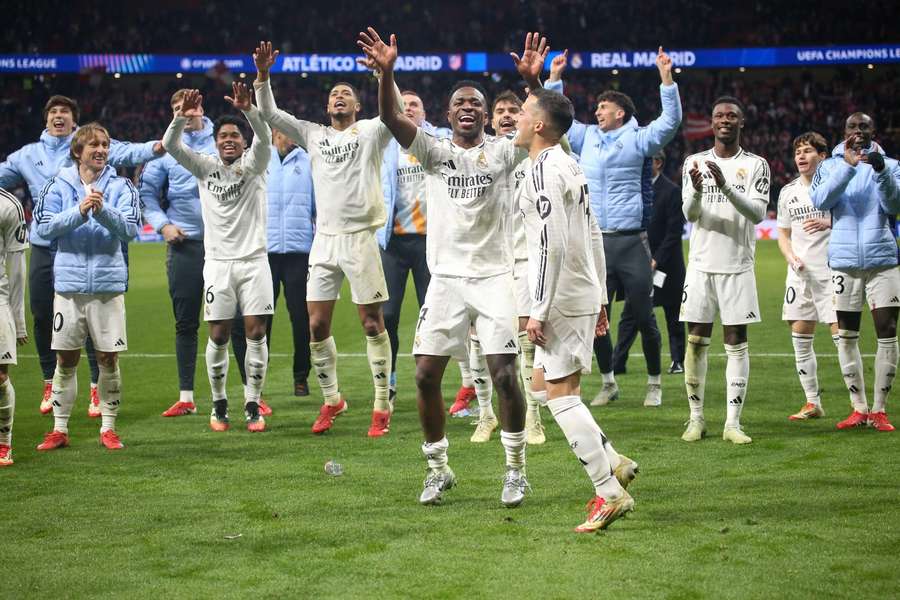 Jucătorii Real Madrid sărbătoresc calificarea