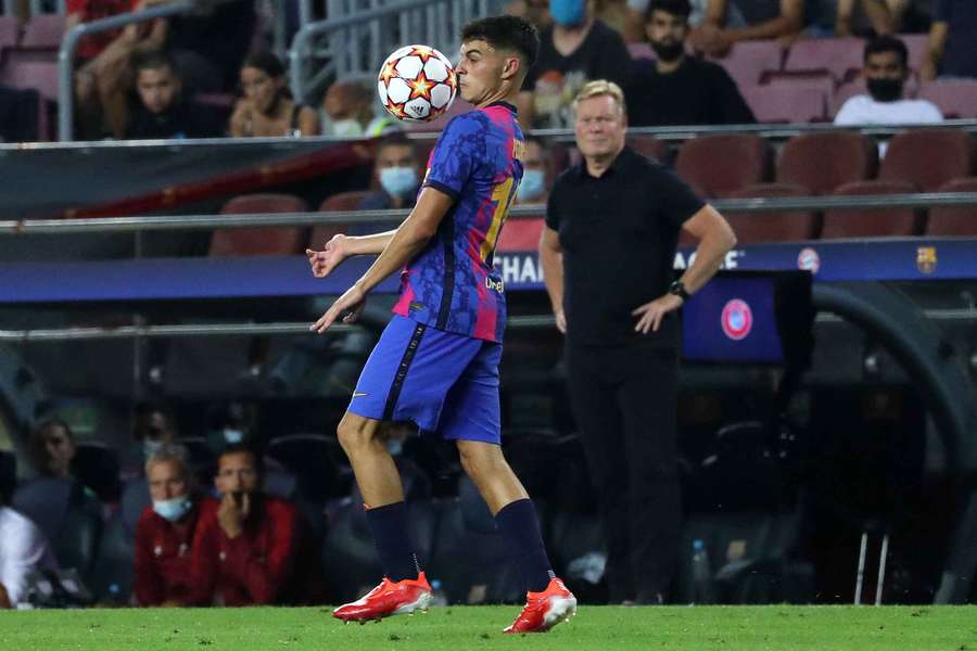 Pedri, cuando Koeman era entrenador del Barcelona