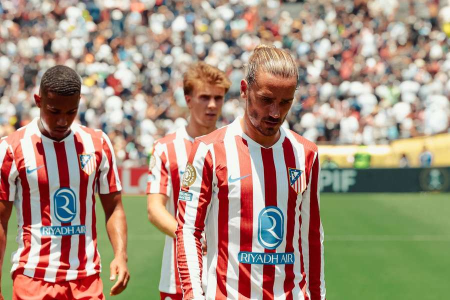 Atletico Madrid's Antoine Griezmann during the FIFA Club World Cup 2025 Group B match against Paris Saint-Germain Atletico Madrid's Antoine Griezmann during the FIFA Club World Cup 2025 Group B match against Paris Saint-Germain