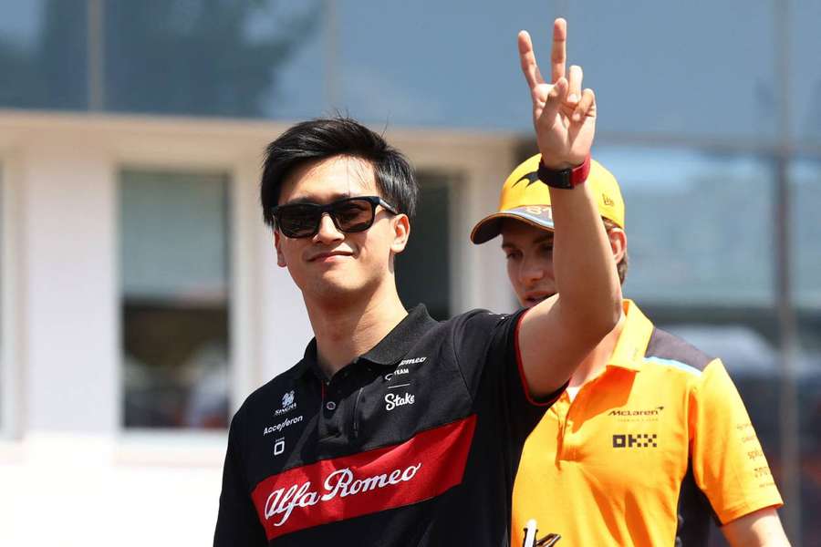 Zhou made his debut with Alfa Romeo last season