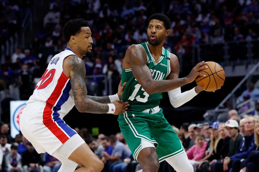 Veterano Paul George anotou 38 pontos, mas Boston não conseguiu sustentar a vantagem Veterano Paul George anotou 38 pontos, mas Boston não conseguiu sustentar a vantagem