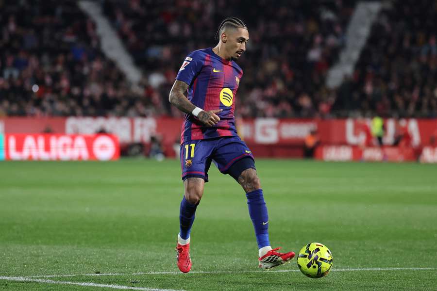 Raphinha no le dio suerte al Barcelona en Montilivi