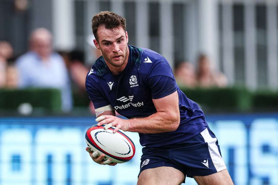 Matt Currie in action for Scotland against USA