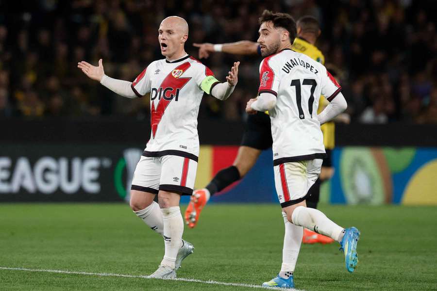 La reazione di Isi Palazon del Rayo Vallecano