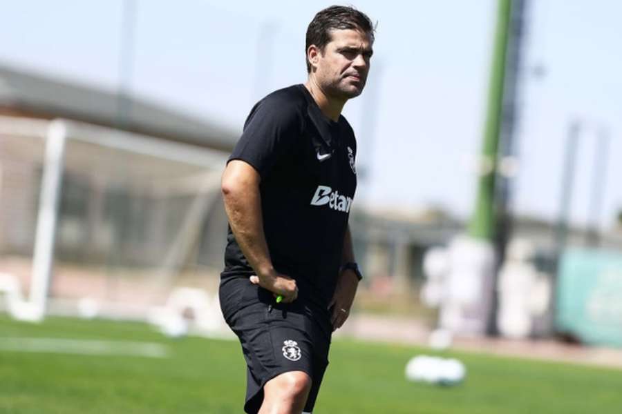 Tiago Fernandes, treinador do Sporting Tiago Fernandes, treinador do Sporting