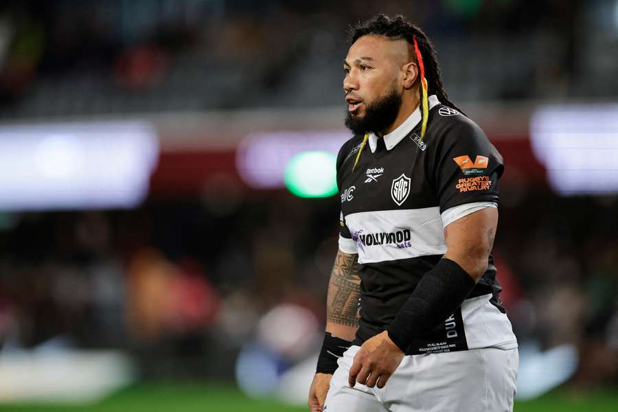 44-year-old Ma'a Nonu representing the Sharks against the All Blacks on Tuesday.