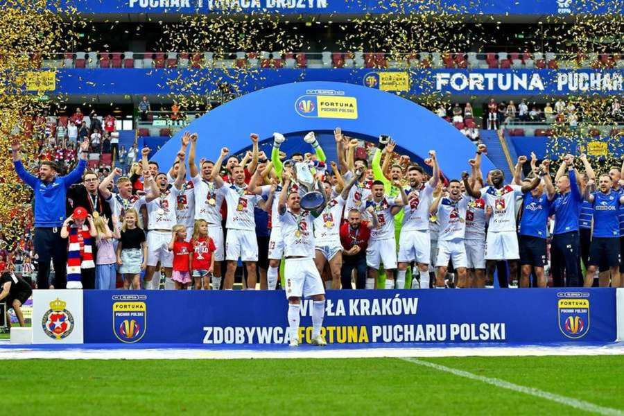 Wisła Kraków jako drużyna z drugiego poziomu rozgrywkowego wygrała krajowy puchar