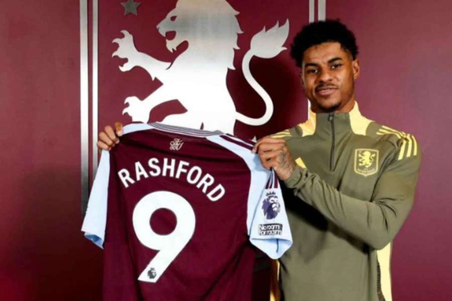 Rashford trocou o United pelo Villa